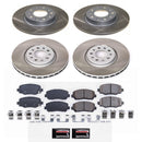 PowerStop Semi-Coated Rotor and Low-Dust Ceramic Brake Pad Kit