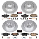 PowerStop Genuine Geomet Coated Rotor and Carbon-Fiber Ceramic Brake Pad Kit
