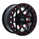 20x9 RTX Zion Black Milled Red 5x127 ET-15 wheel/rim-4