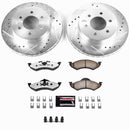 PowerStop Z36 Carbon-Fiber Ceramic Brake Pad with Drilled and Slotted Rotor Kit