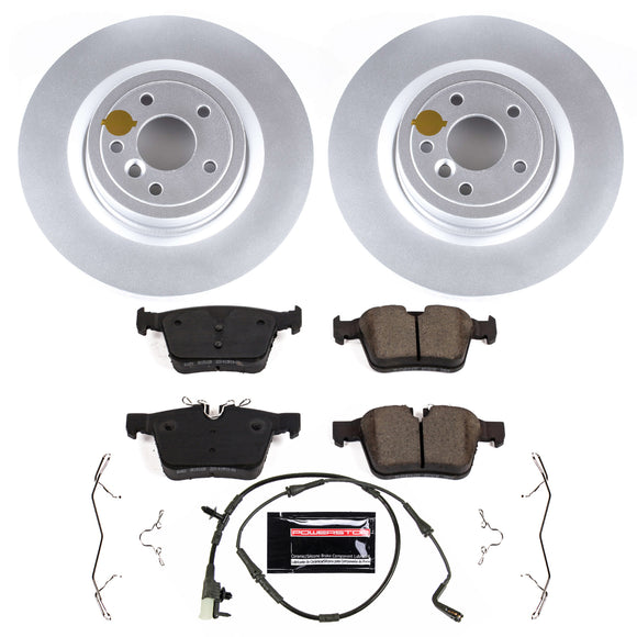 PowerStop Genuine Geomet Coated Rotor and Carbon-Fiber Ceramic Brake Pad Kit