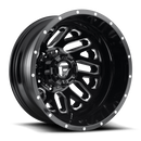 22x8.25 Fuel Off-Road D581 Triton Gloss Black Milled 8x210 ET-221 CB154.3 Wheel