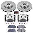 PowerStop OE Stock Replacement Low-Dust Ceramic Brake Pad, Rotor and Caliper Kit