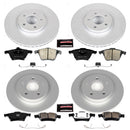 PowerStop Genuine Geomet Coated Rotor and Carbon-Fiber Ceramic Brake Pad Kit