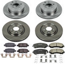 PowerStop OE Stock Replacement Low-Dust Ceramic Brake Pad and Rotor Kit