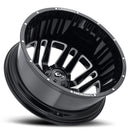 20x8.25 Vision 401 Rival Gloss Black Machined Face 8x165.1 ET-145 CB121.4-3
