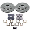 PowerStop OE Stock Replacement Low-Dust Ceramic Brake Pad and Rotor Kit