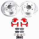 PowerStop Z23 Daily Driver Carbon-Fiber Ceramic Pads Drilled & Slotted Rotor & C
