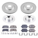 PowerStop Genuine Geomet Coated Rotor and Low-Dust Ceramic Brake Pad Kit