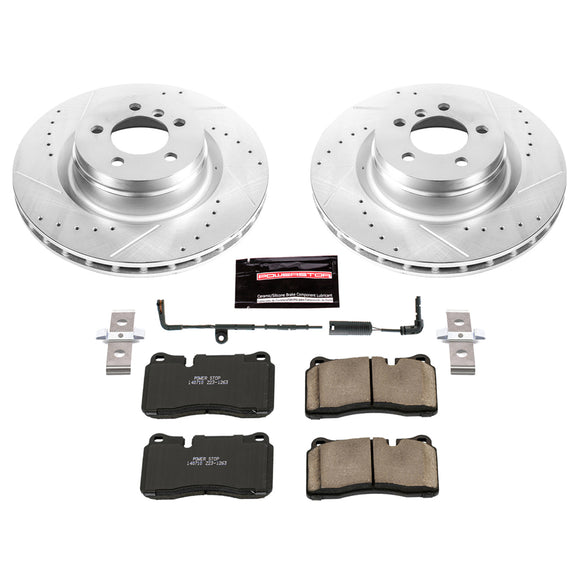 PowerStop Z23 Daily Driver Carbon-Fiber Ceramic Brake Pad and Drilled & Slotted