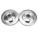PowerStop Evolution Drilled Slotted Rotors Pair Front For Buick Riviera