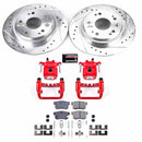 PowerStop Z23 Daily Driver Carbon-Fiber Ceramic Pads Drilled & Slotted Rotor & C