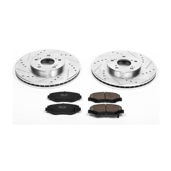 PowerStop Z23 Daily Driver Carbon-Fiber Ceramic Brake Pad and Drilled & Slotted