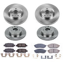 PowerStop OE Stock Replacement Low-Dust Ceramic Brake Pad and Rotor Kit