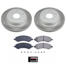 PowerStop Semi-Coated Rotor and Low-Dust Ceramic Brake Pad Kit