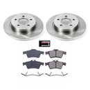 PowerStop OE Stock Replacement Low-Dust Ceramic Brake Pad and Rotor Kit