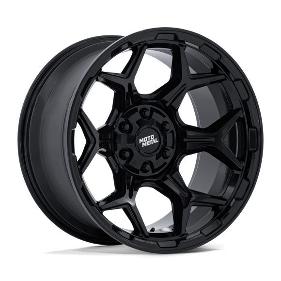 20x9 Moto Metal MO815 Dux Gloss Black 5x114.3 ET1 CB78.1 Wheel Rim
