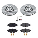 PowerStop OE Stock Replacement Low-Dust Ceramic Brake Pad and Rotor Kit