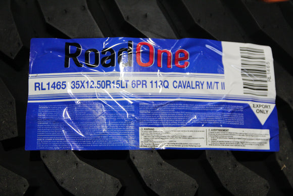 35X12.5R15LT RoadOne Cavalry MT II 113Q BSW C/6 35 12.5 15 35125015