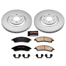 PowerStop Genuine Geomet Coated Rotor and Low-Dust Ceramic Brake Pad Kit