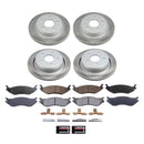 PowerStop Semi-Coated Rotor and Low-Dust Ceramic Brake Pad Kit
