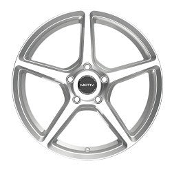 16X7.5 Motiv 433MS Blade Gloss Silver Machined Face 5x114.3 ET40 wheel/rim