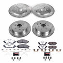 PowerStop Z36 Carbon-Fiber Ceramic Brake Pad with Drilled and Slotted Rotor Kit
