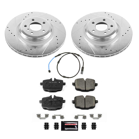 PowerStop Z23 Daily Driver Carbon-Fiber Ceramic Brake Pad and Drilled & Slotted