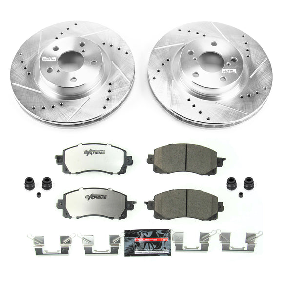 PowerStop Z26 Street Performance Ceramic Brake Pad and Drilled & Slotted Rotor K