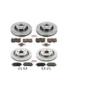 PowerStop OE Stock Replacement Low-Dust Ceramic Brake Pad and Rotor Kit