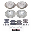PowerStop Semi-Coated Rotor and Low-Dust Ceramic Brake Pad Kit