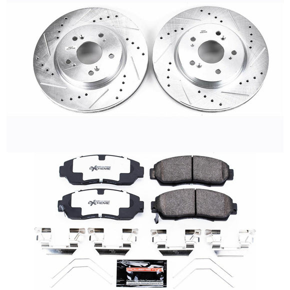 PowerStop Z26 Street Performance Ceramic Brake Pad and Drilled & Slotted Rotor K