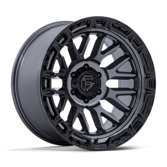 20x10 Fuel Off-Road FC890 Rail Gloss Gunmetal Gloss Black Lip 5x127 ET-18 Wheel