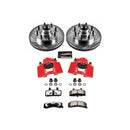 PowerStop Z36 Truck and SUV Ceramic Brake Pad, Drilled & Slotted Rotor, and Cali