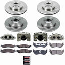 PowerStop OE Stock Replacement Low-Dust Ceramic Brake Pad, Rotor and Caliper Kit