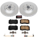 PowerStop Genuine Geomet Coated Rotor and Carbon-Fiber Ceramic Brake Pad Kit