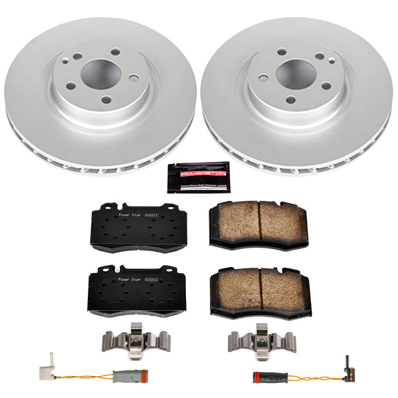 PowerStop Genuine Geomet Coated Rotor and Carbon-Fiber Ceramic Brake Pad Kit