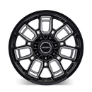 20x9 Mayhem Ordinance Gloss Black Milled 5x127 ET0 CB87 Wheel Rim