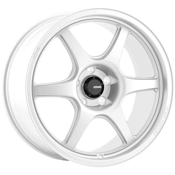 17x8 Konig Hexaform Gloss White 5x114.3 5x4.5 ET38 Wheel Rim