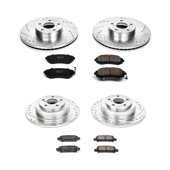 PowerStop Z23 Daily Driver Carbon-Fiber Ceramic Brake Pad and Drilled & Slotted