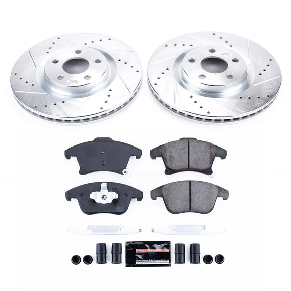 PowerStop Z23 Daily Driver Carbon-Fiber Ceramic Brake Pad and Drilled & Slotted