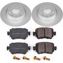 PowerStop Genuine Geomet Coated Rotor and Carbon-Fiber Ceramic Brake Pad Kit