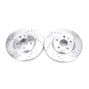 PowerStop Evolution Drilled Slotted Rotors Pair Front For Buick Allure