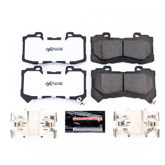 PowerStop Z36 Truck And Tow Carbon-Fiber Ceramic Brake Pads With Hardware