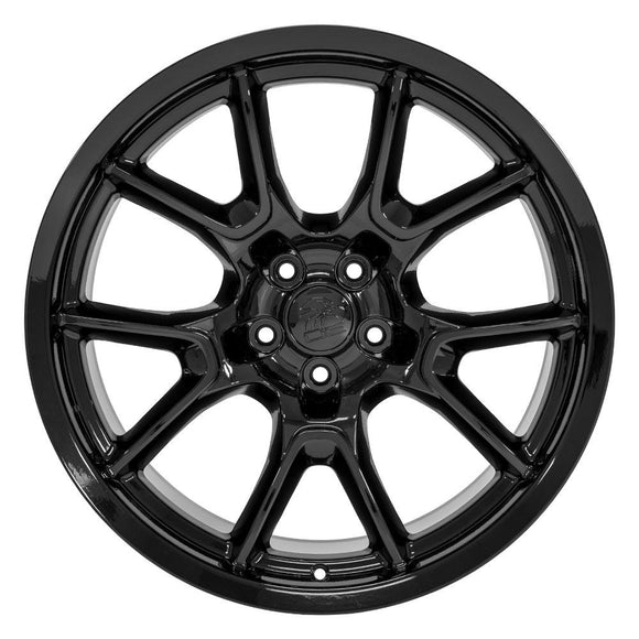 20" Replica DG21 fits Dodge Challenger 20x10 Gloss Black