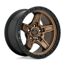 17X9 Fuel D699 KICKER Matte Bronze Black Bead Ring 5X127 ET-12 wheel/rim