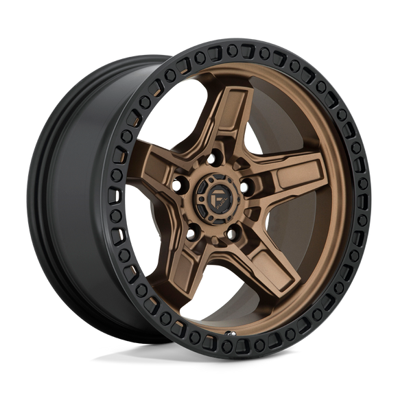 17X9 Fuel D699 KICKER Matte Bronze Black Bead Ring 5X127 ET-12 wheel/rim