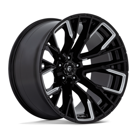 22x12 Fuel Off-Road D849 Rebar Black 5x139.7 ET-44 CB78.1 Wheel Rim