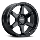 17x9 Thret Offroad Thunder-703 Gloss Black Wheel 6x139.7 ET0 CB106.1