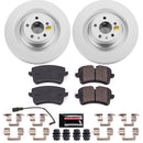 PowerStop Genuine Geomet Coated Rotor and Carbon-Fiber Ceramic Brake Pad Kit